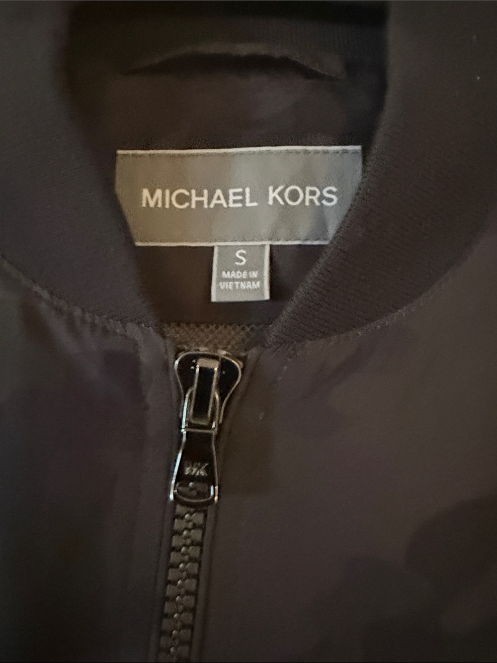 Michael Kors Black Camo Bomber-Style Jacket MACYS EXCLUSIVE - Picture 5 of 8